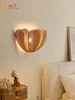 Japanese Wabi-Sabi Rattan Weaving Petal Wall Lamp LED E27 Atmosphere Art Decorative Wall Mounted Modern Light Fixtures Luminaria 3