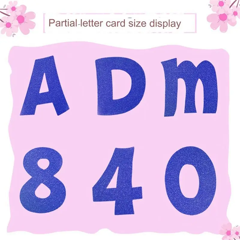 A84E-216 Pcs 교실 번호용 반짝이 게시판 글자 알파벳 포스터 보드 글자