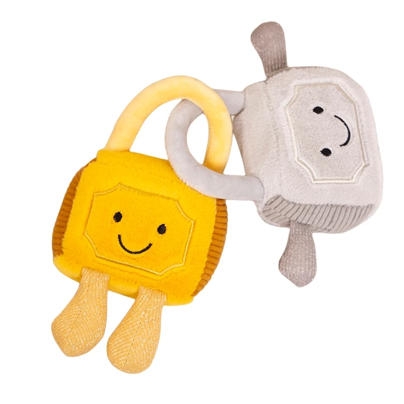 

1pc 18cm Gold Silver Concentric Lock Plush Toy Cute Expression Soft Doll For Children's Beautiful Moral Gift