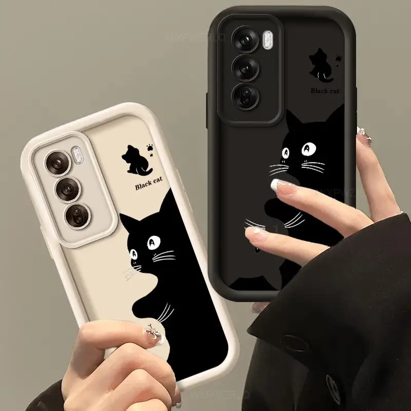 Charming Painted Cat Matte Soft Silicone Shockproof Phone Case