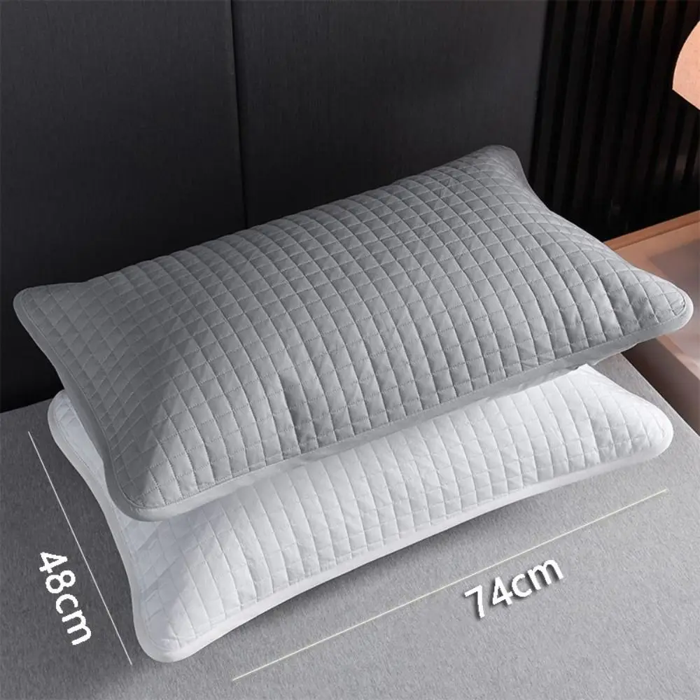 1Pc Comfortable Cotton Pillow Cover Household Pillow Case Protector Waterproof Anti Mite Pillow Core Protection Pillowcase