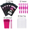 Lashwood Bag Package Sets Zip Lock Lash Packaging Resealable Eyelashes Case Pouch Cosmetic Box For Travel  Salon Custom Logo 2