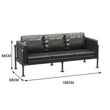  Industrial Style Deck Sofa Dining Table Home Bar Tea Restaurant Soft Bag Customized Milk Tea Shop Table and Chair 