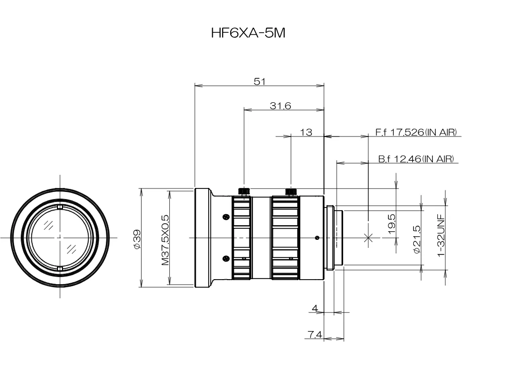 kokar 1.9 6mm 렌즈 5MP는 Fujinon Fujinon C-Mount 5MP 2/3″ 6mm f/1.9 HF6XA-5M과 동일하며 양호한 상태로 사용되었습니다.