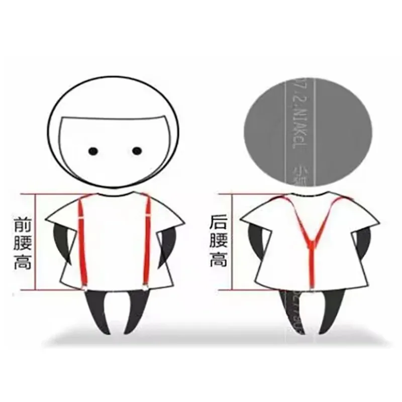 Adjustable X-Back Suspenders - 2.5cm Wide Elastic Braces with 4-Clip Design for Men & Women, Vintage Trouser  Support