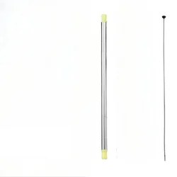 Portable Stainless Steel Foldable Straw with Anti - Scalding Silicone and Easy Cleaning (Yellow)