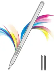 Premium Stylus Pen with Eraser (Silver)