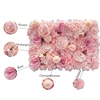 Silk Rose Backdrop Flowers Wall Wedding Decoration customized Artificial Flower Wall Panel for Home Decor Backdrops Baby Shower 4