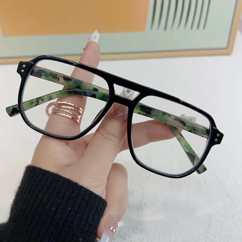 Reading Glasses For Women Men Fashion Vintage Anti Blue Light Aviation Presbyopic Glasses Polit Prescription Eyewear +1.0~+4.0