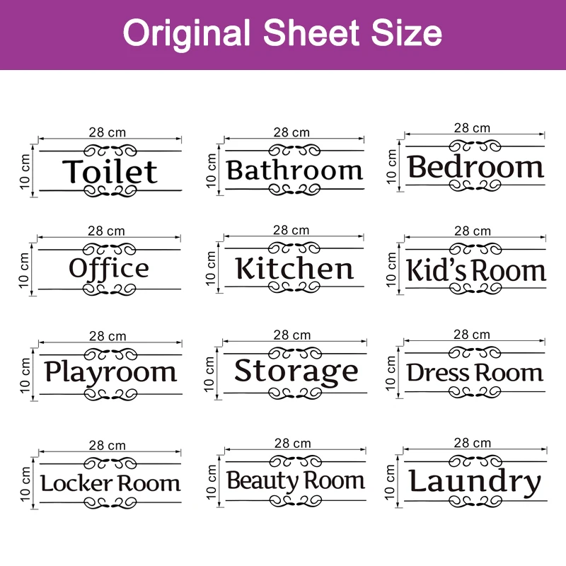 Funny Entrance Sign Wall Sticker Kitchen Bathroom Bedroom Laundry Garage Cellar Toilet Door Decoration Vinyl Art Diy Home Decal wall stickers kitchen wall sticker