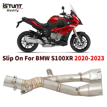 For BMW S1000XR 2020 - 2023 Motorcycle Exhaust System Espace Moto Modify Stainless steel Mid Link Pipe Connect Original Muffler