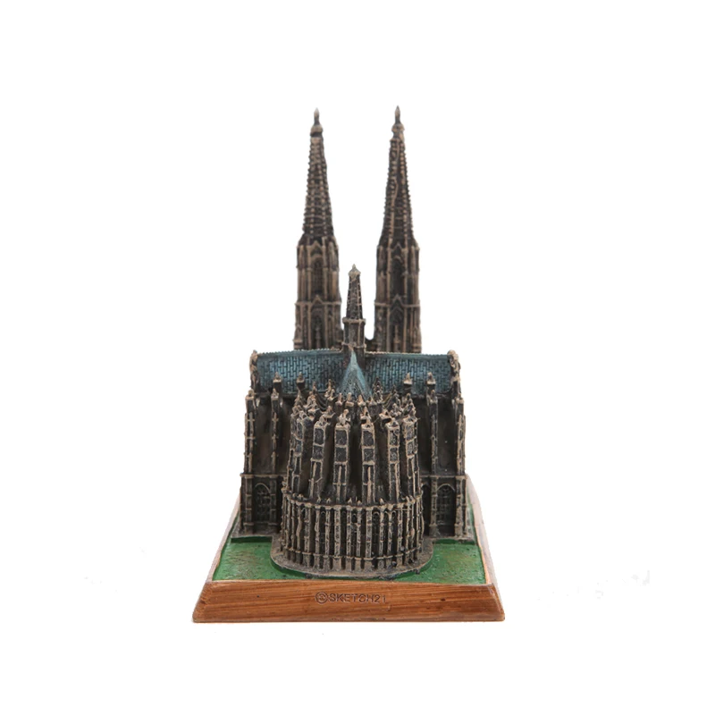 

resin figure mental psychological sand table game box court therapy building Cologne Cathedral, Germmany