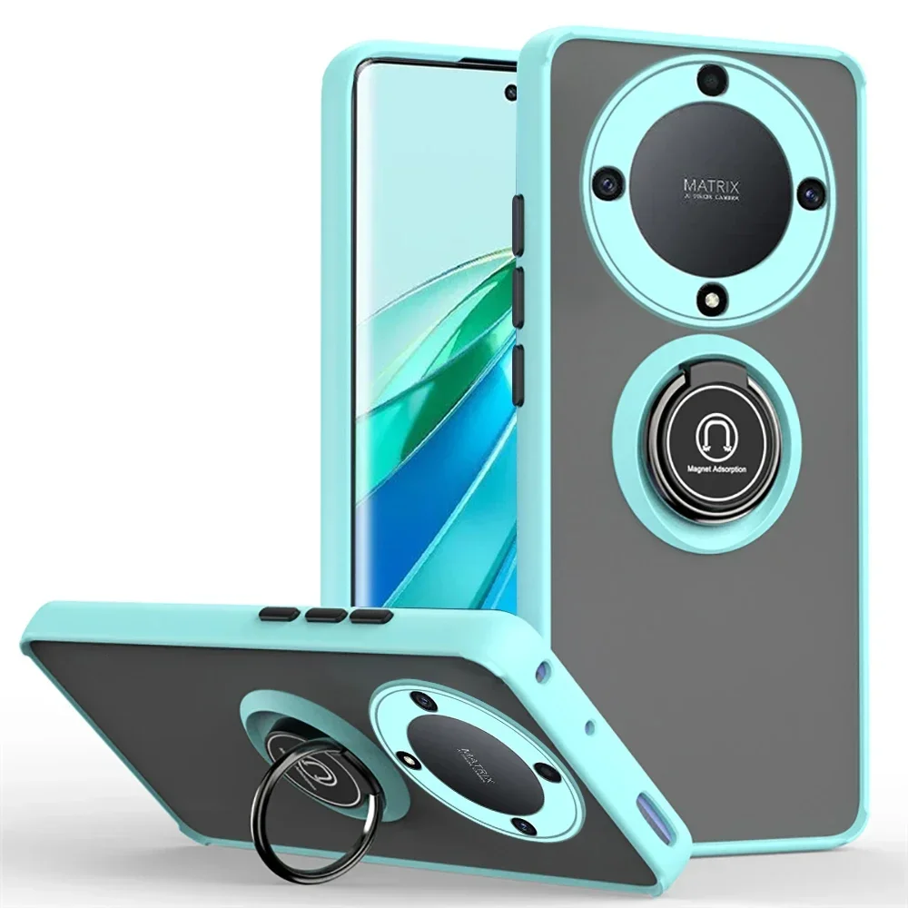 Armor Matte Shockproof Case with Ring Magnetic Holder Stand