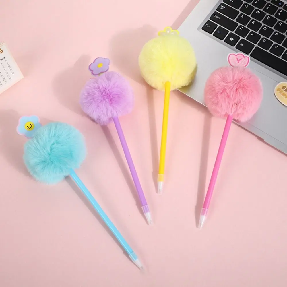 

Neutral Gel Pen Children's Plush Pen 0.7mm Signature Pen Student Gel Pen Handwriting Quick-Drying Plush Ballpoint Pen