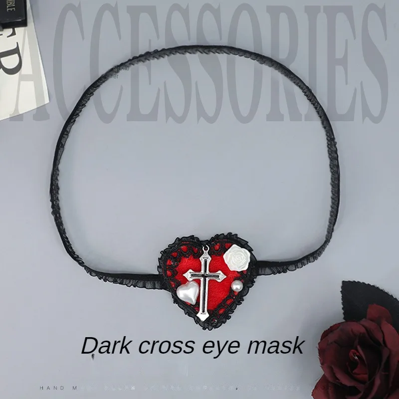 

Милые головные уборы Lolita Dark в готическом стиле, реквизит для косплея и выставки комиксов, безделушки, маска для глаз