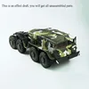 CROSS 1/12 RC Off Road Car Military Truck BC8A Mammoth 8*8 KIT W/ Motor Light System Unassembled Gifts for Boys Model TH11099 4