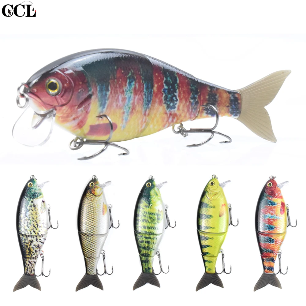 

CCLTBA 3pcs/lot Jointed Float Swimbait Fishing Lures 17.8cm 66g Lip Topwater Wobble Bait LifeLike Swim Freshwater Fishing Tackle