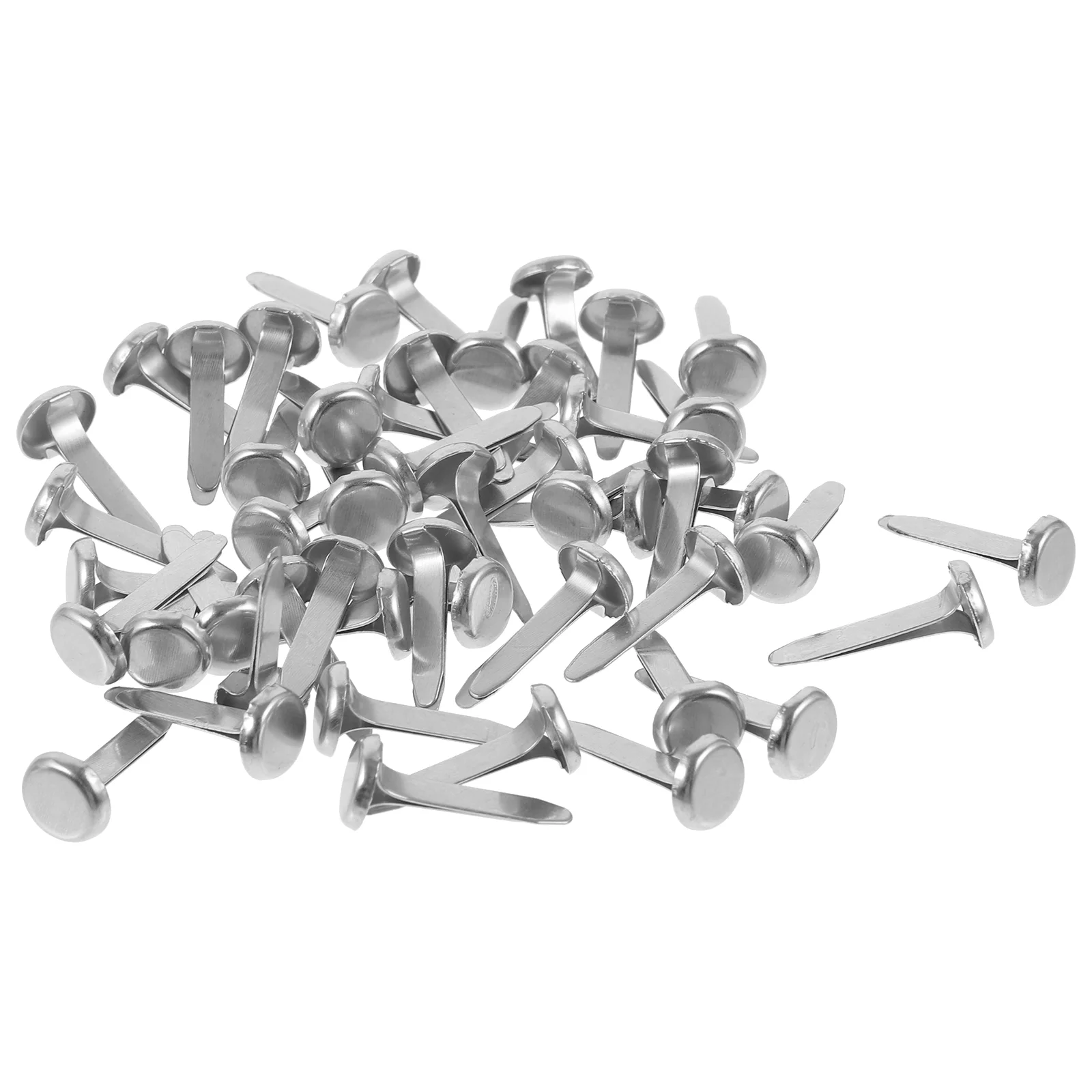 Scrapbook Metal Brads Small for Handcraft Beads Paper Fasteners Crafts Brass Handmade Materials DIY Child 50 Pcs Scrapbooking Decoration