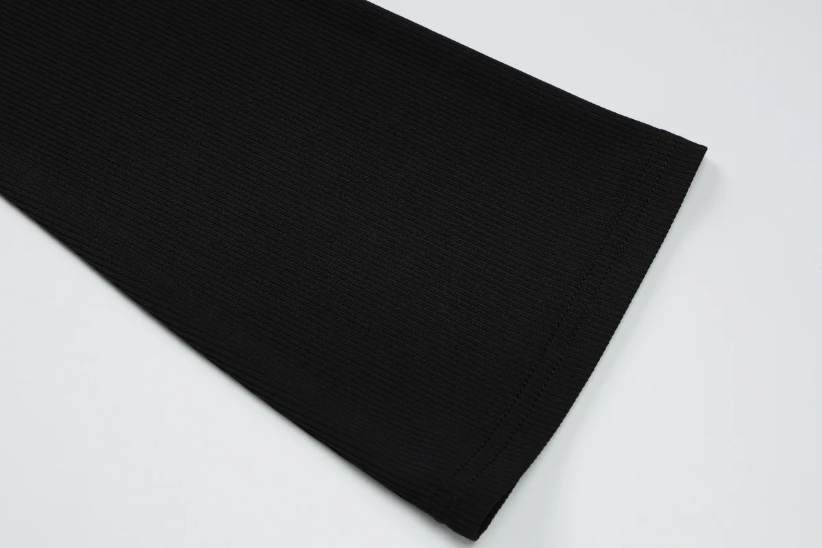 Elegant Contrast Slim Maxi Dress Female Off-Shoulder Fashion Twist Long Sleeve Patchwork Dress Ladies Party Dress Clothes