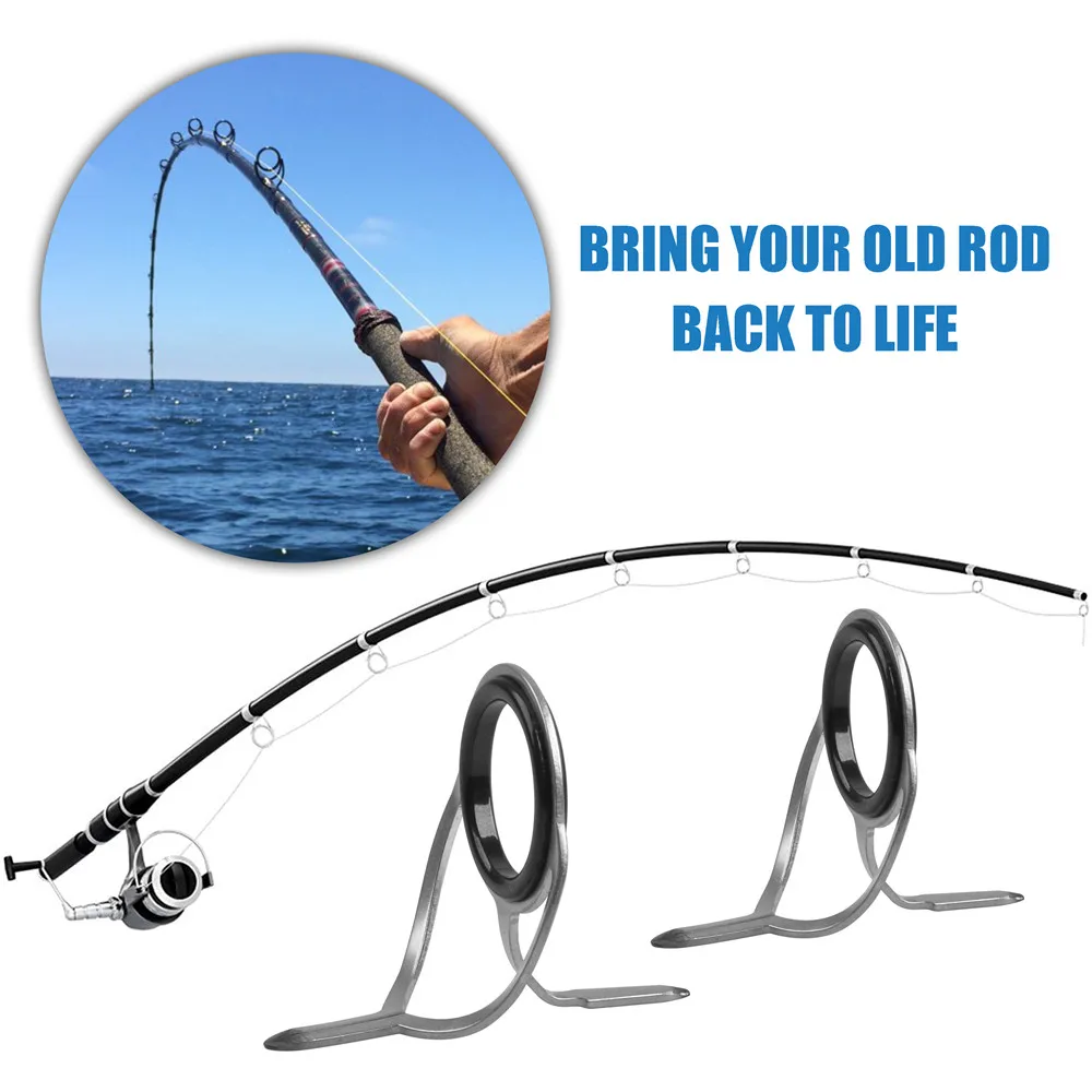 Guides Rod Building Fishing  Fishing Rod Guides Replacement - Fishing Rod  Kit Ring - Aliexpress