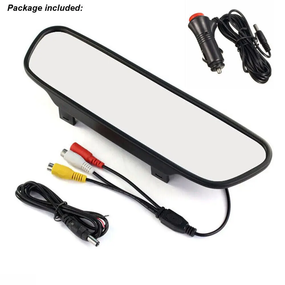 차량 후방 뷰 LCD TFT 미러 모니터 화면, 백업 카메라 주차 후진용, 5 인치