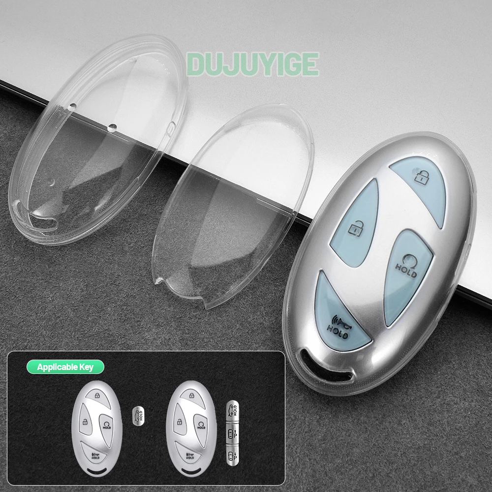 Transparent TPU Car Key Case Fob Cover Protector Shell