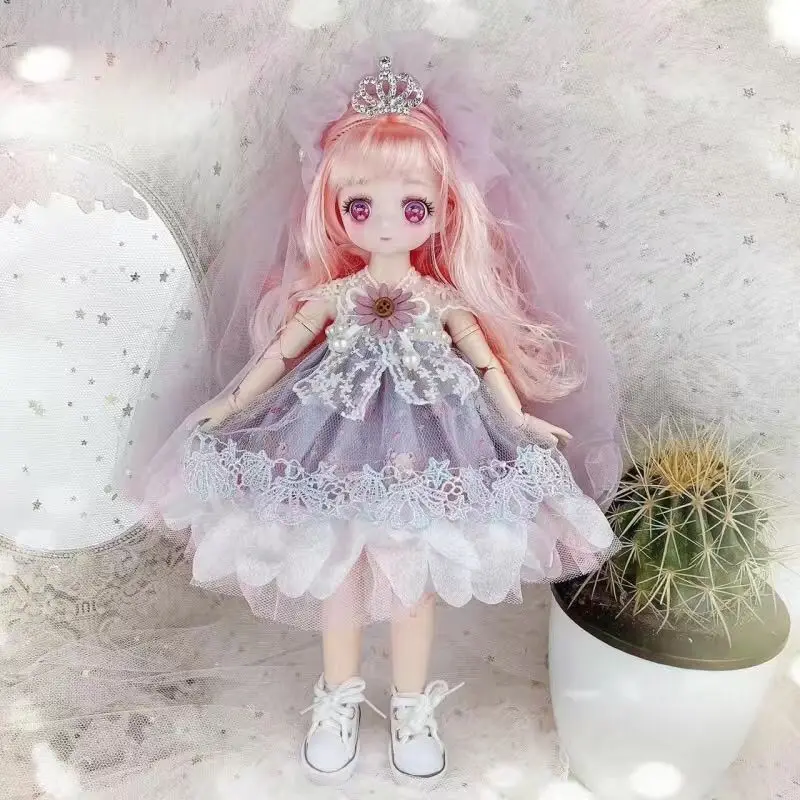Bjd Doll 30cm Princess Doll Dolls Makeup Bjd Doll 1/6 Joint
