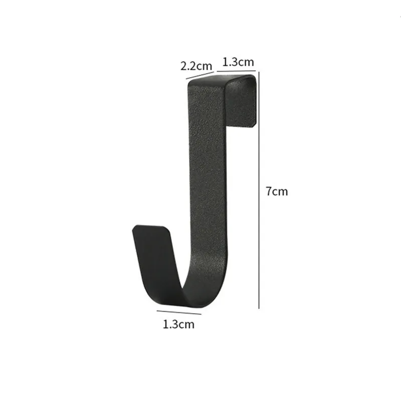 Description Picture 6 of itemMetal Hooks Kitchen Cabinet Door Back Hook Bathroom Hanging Rack Clothes Coat Hat Towel Hanger Storage Hook Office Accessories