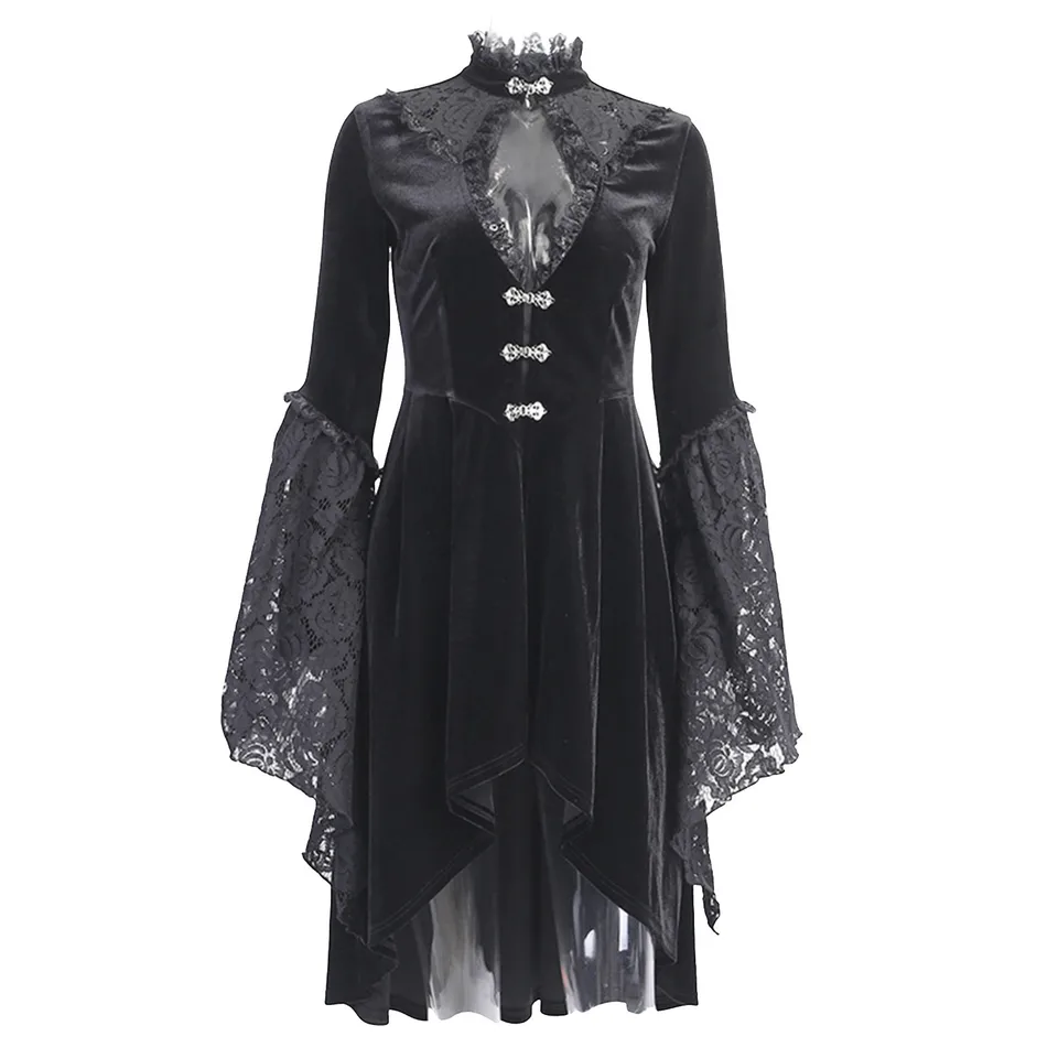 Vintage Gothic Princess Tunic Dress for Women