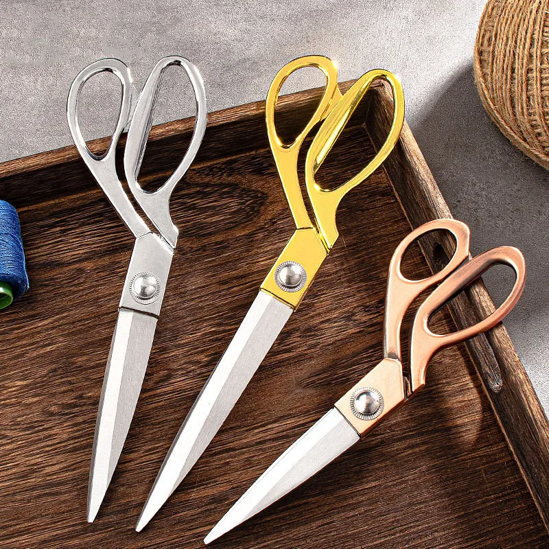 Heavy Duty 9.5 Fabric Cutting Tailor Scissors All Purpose Titanium Coating  Sewing Scissors With Diy Craft Embroidery Scissors - Sewing Tools &  Accessory - AliExpress