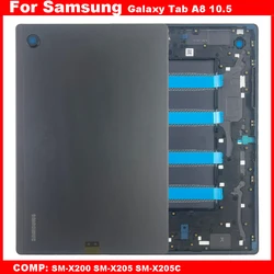 Enhanced Back Cover Housing for Samsung Galaxy Tab A8 10.5 - Durable Replacement Shell (Shell Back Black)
