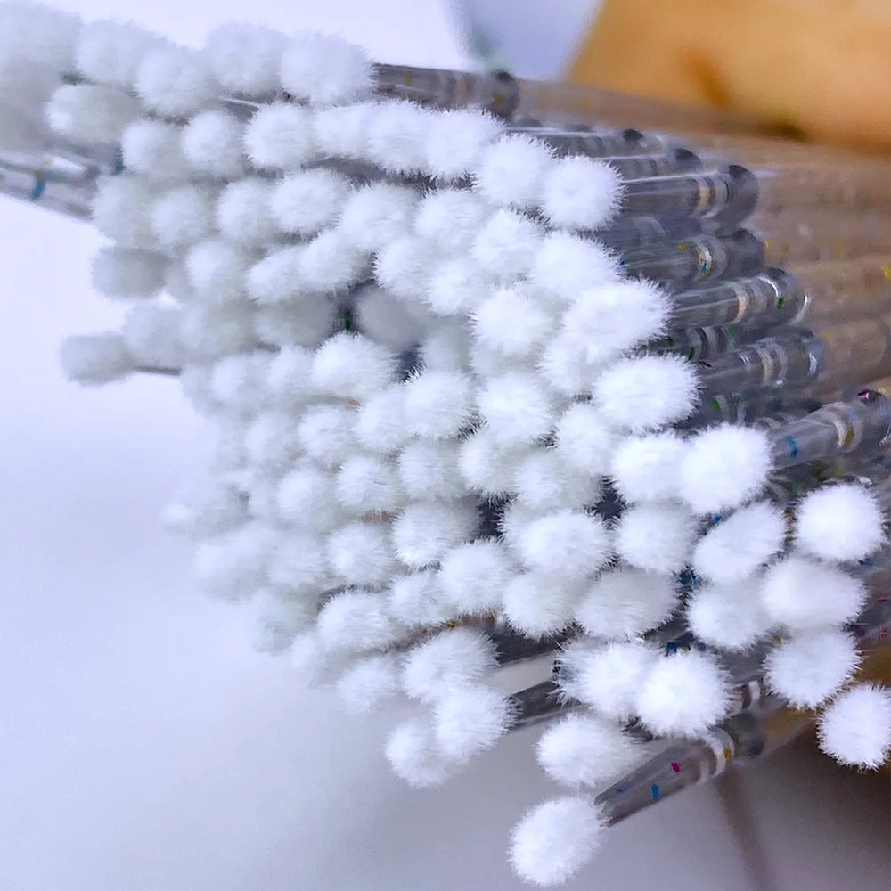 100pcs Disposable Micro Makeup Brushes