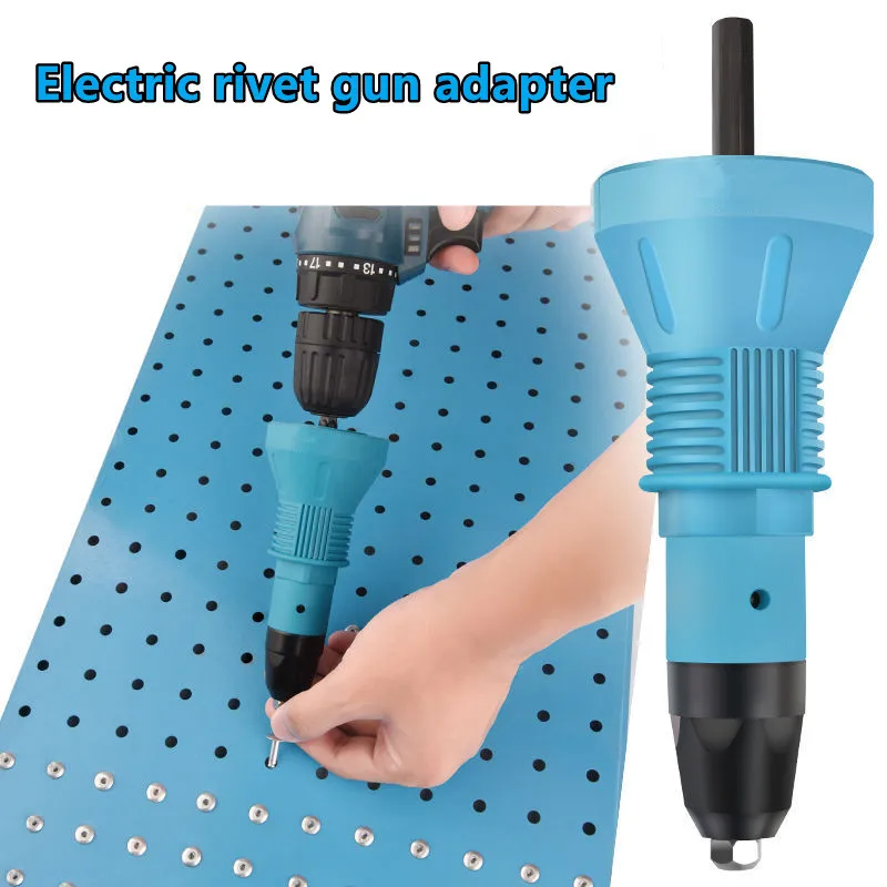 

Riveter Adapter Electric Riveting Gun Adapter Rivet Insert Nut Pull Riveting Head Drills 2.4mm 3.2mm 4.0mm 4.8mm Cordless Tools