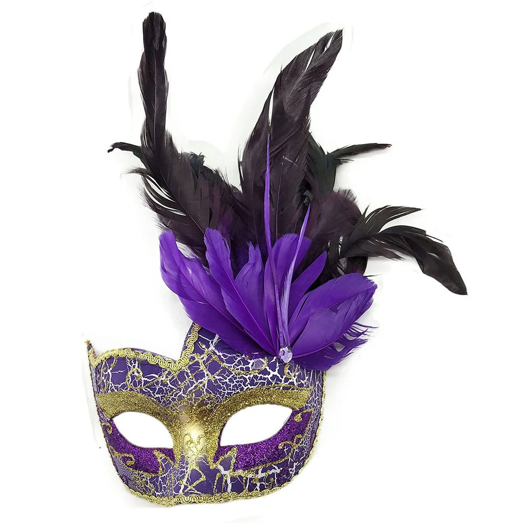 Feder Make-up Ball Ghost Festival Karneval Weihnachts maske Performance Party Weihnachten Ostern Halloween Maske Farben zur Verfügung