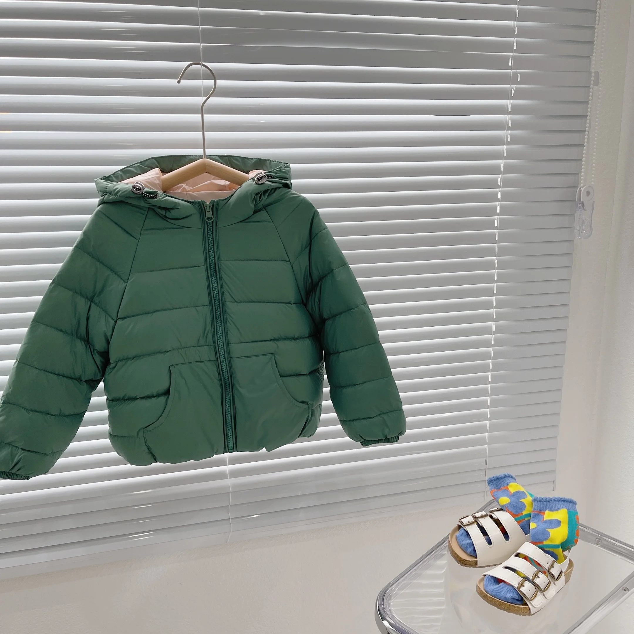 Outerwear & Coats for baby Children's Spring and Autumn Boys and Girls Down Jackets Baby Go Out Lightweight Warm Jacket big fur coat Outerwear & Coats