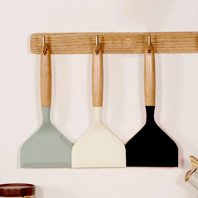 Versatile Silicone Kitchen Spatula and Scraper Duo