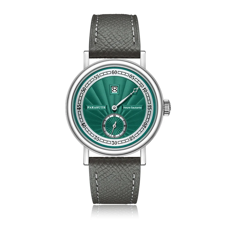 FARASUTE 男性自動機械式時計レトロ高級ジャンプアワー腕時計カモメ