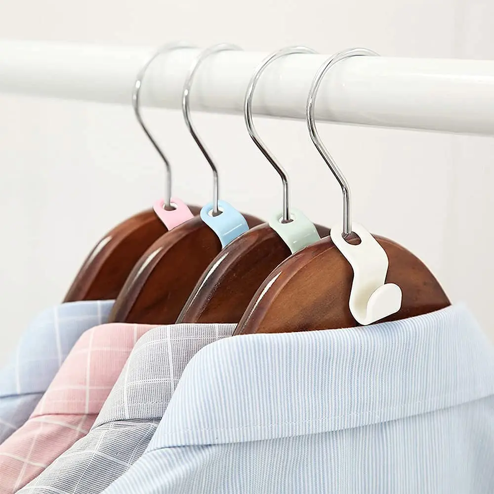 Space Saving Multi Hang Clothes Hanger Connector Hooks