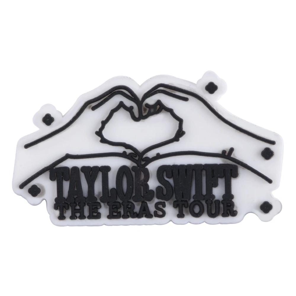 Taylor Shoe Charms Singer Swift 1989 Shoe Decoration for Adult Men Women PVC Wristband Sandals Clog Accessories images - 6