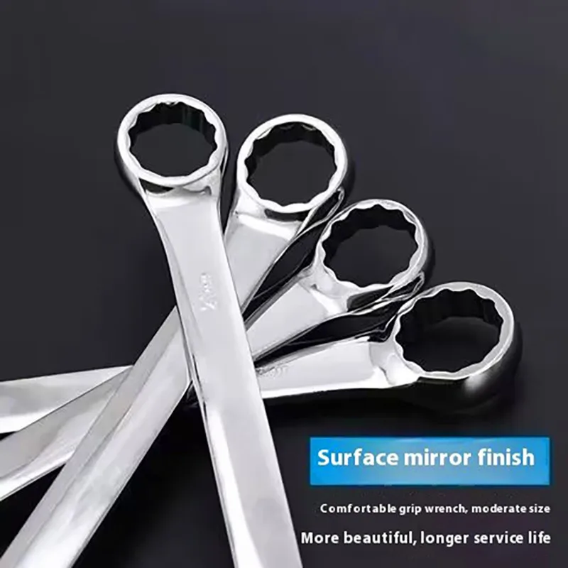 Dual-Use Metric Ratcheting Combination Wrench Kit for Automotive Repair without Models