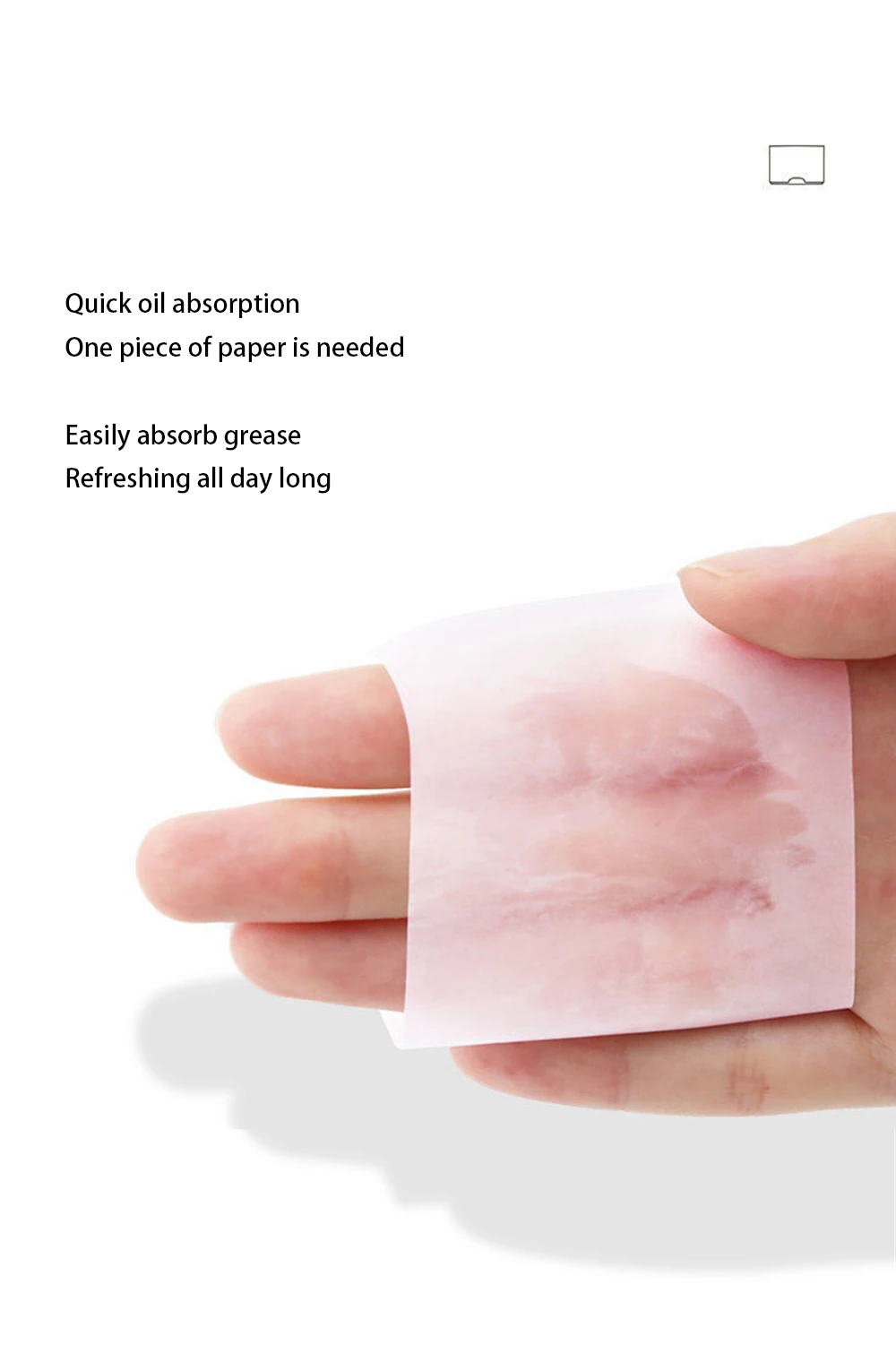 Description Picture 6 of item/box Face Oil Blotting Paper Protable Matting Face Wipes Facial Cleanser Oil Control Oil-absorbing Face Cleaning Tools New