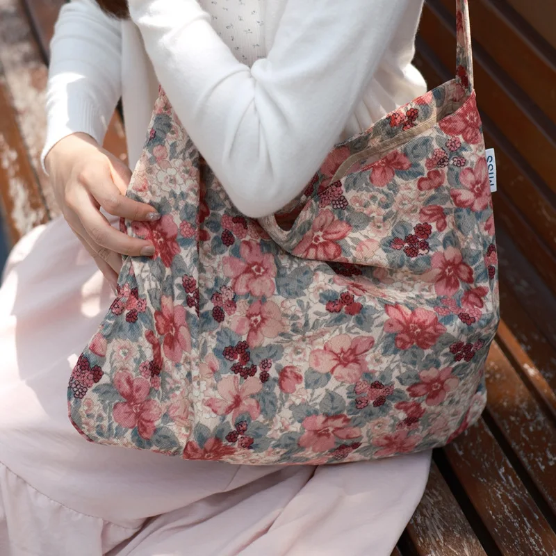 Women's Tote Bag 2024 New Popular Flower Art Fresh Daisy Multi color Decoration Fashion Shoulder Bag