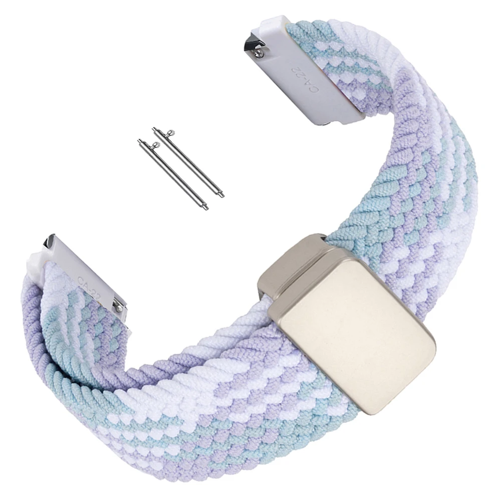 Parachute Buckle Nylon Sports Watch Strap, 20mm/22mm Adjustable Band