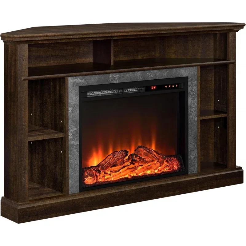 

Ameriwood Home Overland Electric Corner Fireplace for TVs up to 50" Wide, Espresso