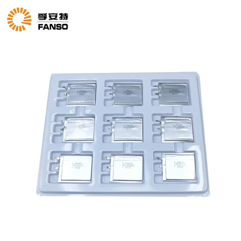 FANSO CP224147 3.0V 800mAHSquare soft pack lithium battery suitable for electronic labels intelligent access card