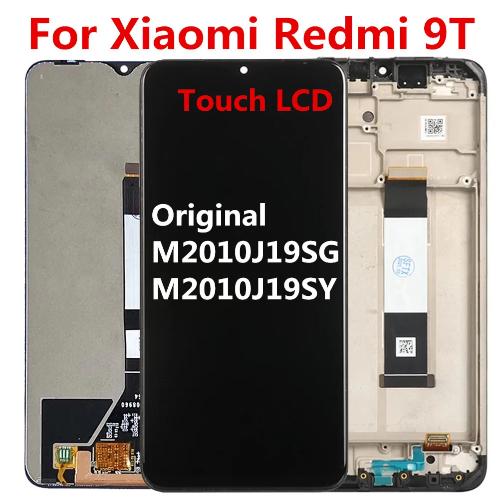 Xiaomi-Redmi-9T-LCD-Display-Touch-Screen-Digitador-Montagem-com-Moldura ...