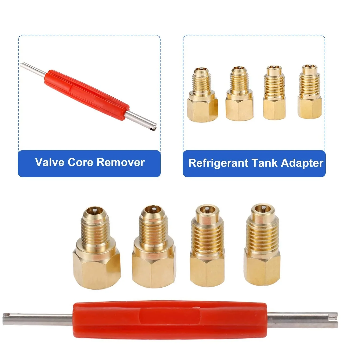 R12 R22-R134a ø ũ  ŰƮ,  ھ , 1/4 -1/2 , 1/4 SAE  X 1/2  Ʈ