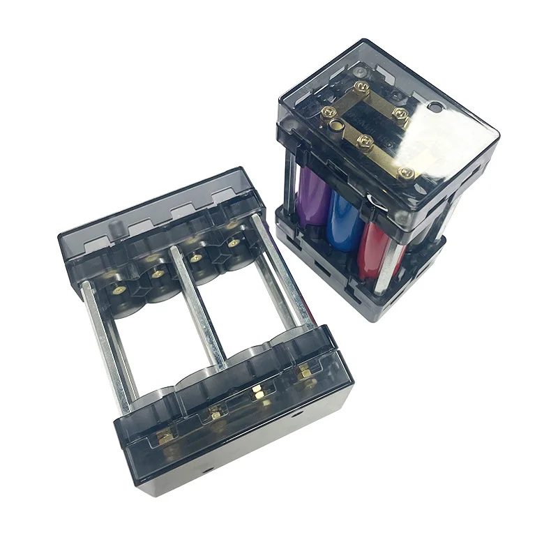 1 세트 DIY Spliceable 솔더리스 배터리 박스 18650/21700 12V 24V 48V 에너지 저장 키트 용 배터리 홀더 고전류 지원
