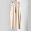Knitted Wide Leg Pants for Women New Elastic Band Wool Pants casual pants Sports Pants 2025 Spring Strong Inclusive Floor pants 2