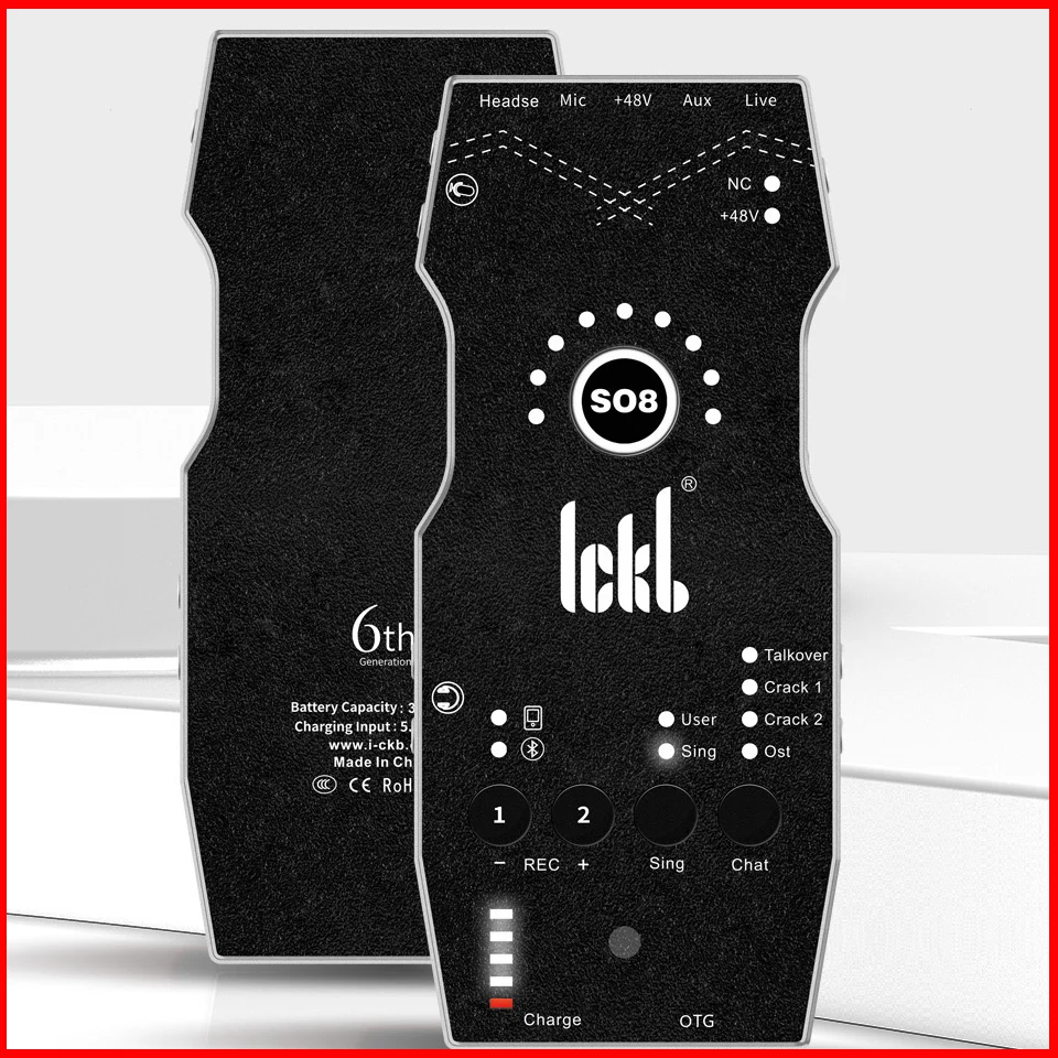 Ickb So8 6th الرقمية OTG كارت الصوت دعم المعادلة E...
